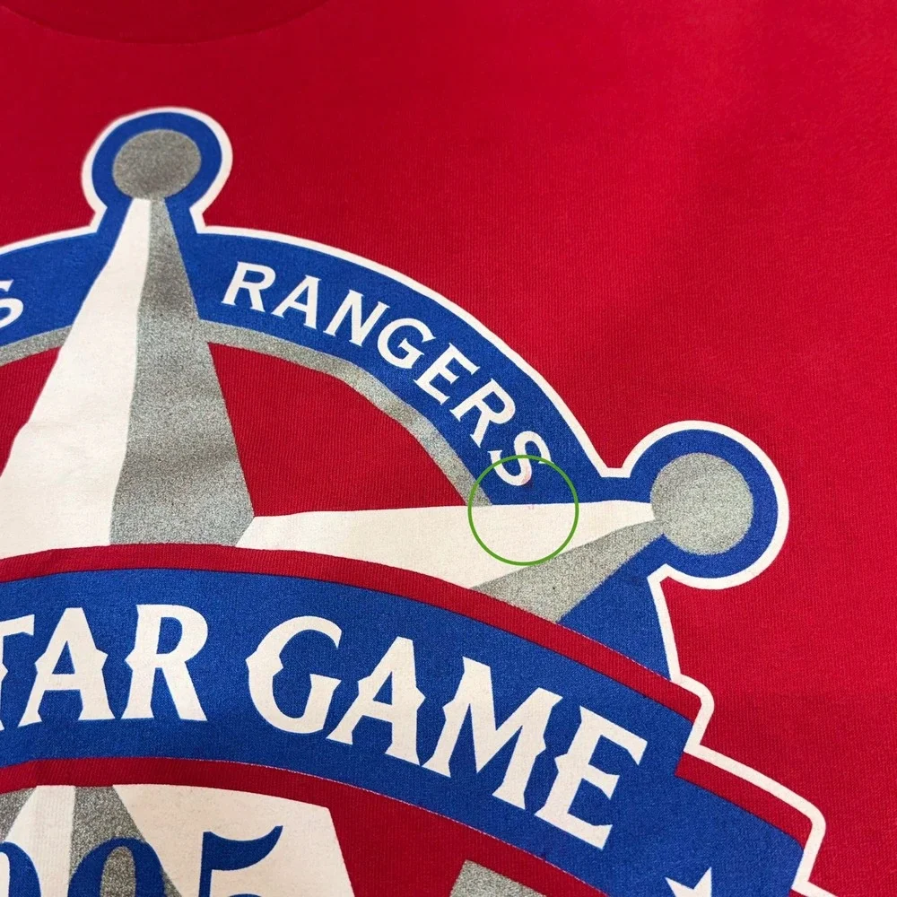 Starter MLB All-Star Game 1995 T-Shirt Large Red Texas Rangers Vintage USA Made